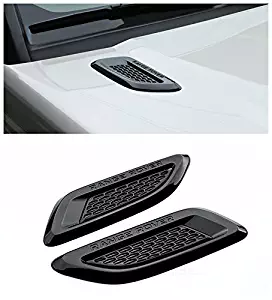 Gloss Black Dummy Hood Vent Slat air wing trim Cover For Land rover Discovery sport range rover EVOQUE 2011 2012 2013 2014 2015 2016 2017 2018