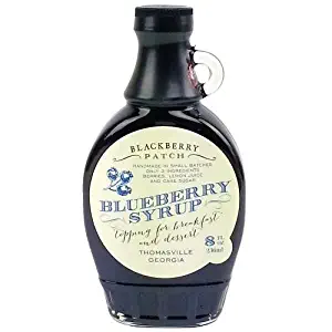 Blueberry Syrup 3 Ingredients - Blackberry Patch 8 oz Bottle – Oprahs Favorite Things 2014, Small Batch & Handmade in Georgia, Perfect on Pancakes, Waffles & French Toast, Great Dessert Topping