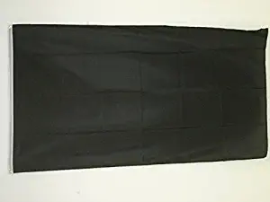 AZ FLAG Plain Black Flag 2' x 3' - Solid - Color Flags 60 x 90 cm - Banner 2x3 ft