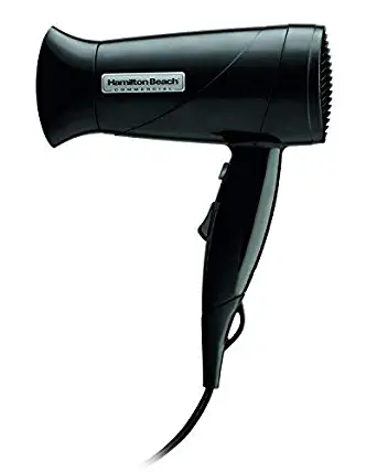 Hamilton Beach Commercial HHD610 Black Midsize Hand Held Hair Blow Dryer with Cool Shot, 1600 Watts