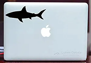 Great White Shark Vinyl Decal - for MacBook, Laptop, Notebook, Computers - Makes a Great Gift!