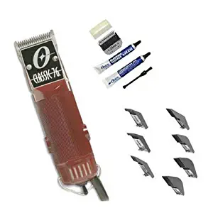 Oster Classic 76 Hair Clippers. Bonus: 7 Piece Guide Combs.