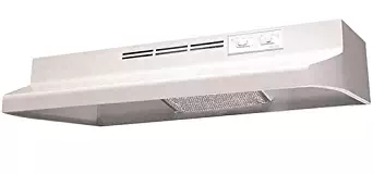 Air King AD1243 Advantage Ductless Under Cabinet Range Hood with 2-Speed Blower, 24-Inch Wide, White Finish