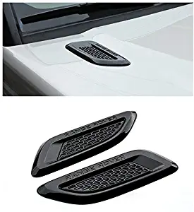 YIWANG Gloss Black Dummy Hood Vent Slat air Wing Trim 2Pcs Cover for Land Rover Discovery Sport Range Rover EVOQUE 2011 2012 2013 2014 2015 2016 2017 2018