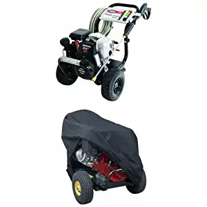 Simpson MSH3125-S MegaShot 3100 PSI 2.5 GPM Honda GC190 Engine Gas Pressure Washer and Cover Bundle