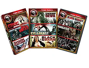 Maneater 9-Film Feature Collection (Croc, Sea Beast, Shark Swarm, Swamp Devil, Eye of the Beast, Black Swarm, Blood Monkey, Maneater, In the Spider's Web)