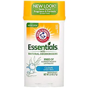 Arm & Hammer Essentials Deodorant with Natural Deodorizers Clean - 2.5 oz