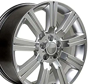 OE Wheels LLC 22 Inch Hyper Silver 22x10 Rims LR01 Fit Land Rover Range Rover Hollander 72200 SET