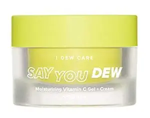 I DEW CARE Say You Dew Moisturizing Vitamin C Gel + Cream - Korean Skin Care Face Moisturizer, Vitamin C Serum Moisturizer For Face, Skin Care Products Face Cream with Vitamin C (1.69 oz)