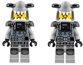 LEGO The Ninjago Movie Set of 2 Minifigure - Shark Army Hammer Head with Beard (76015)