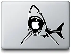 Shark Great White- Decal Sticker for MacBook, Air, Pro All Models