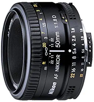 Nikon AF FX NIKKOR 50mm f/1.8D Lens for Nikon DSLR Cameras
