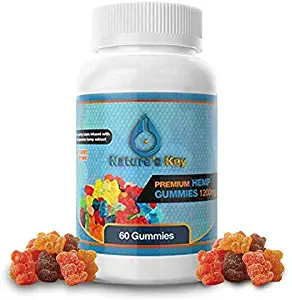 Premium Hemp Gummies 600- 20mg Per Gummy- Organic Hemp Extract Infused - Relaxing, Pain Relief, Stress & Anxiety Relief - Sleep Better- by Nature's Key (30 Count New)