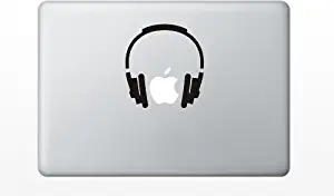 Headphones Earphones Funny Cute Decal Sticker for Apple MacBook Laptop pro and air 11