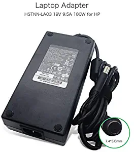 Genuine AC Adapter 19.5V 9.5A 180W Power Supplycompatible for HP TouchSmart IQ500 600082-001 HSTNN-LA03 PA-1181-02HQ Laptop Charger with US Cable
