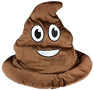 Rhode Island Novelty Brown Emoticon Poop Hat 1 Per Order