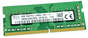 Hynix 8GB PC4-21300 DDR4-2666MHz 260-Pin SODIMM 1.2V Single Rank Memory Module HMA81GS6CJR8N-VK