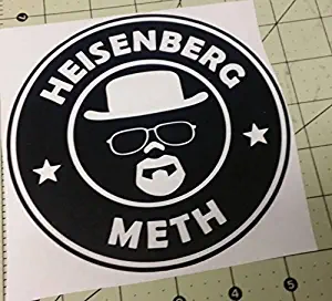 Heisenberg Meth Methamphetamine Narcos Decal Sticker Joke Spoof Car Window Wall Macbook Notebook Laptop Vinyl Decal