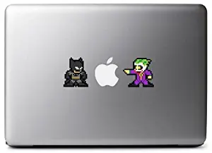 8-Bit Batman Vs. Joker Decal for MacBook, iPad Mini, iPhone 5S, Samsung Galaxy S3 S4, Nexus, HTC One, Nokia Lumia, Sony