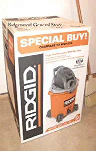 RIDGID Wet/Dry Vacuum, Model WD1278: 5 HP, 12 Gallon, 15 Foot Cord and All Accessories