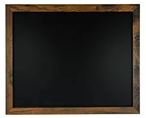 Rustic Wood Premium Surface Magnetic Chalk Board- 18"x22" Perfect for Chalk Markers and Home Decor
